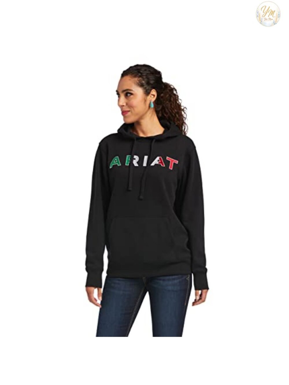 Women's Cotton Hooded Sweatshirt with Kangaroo Pocket